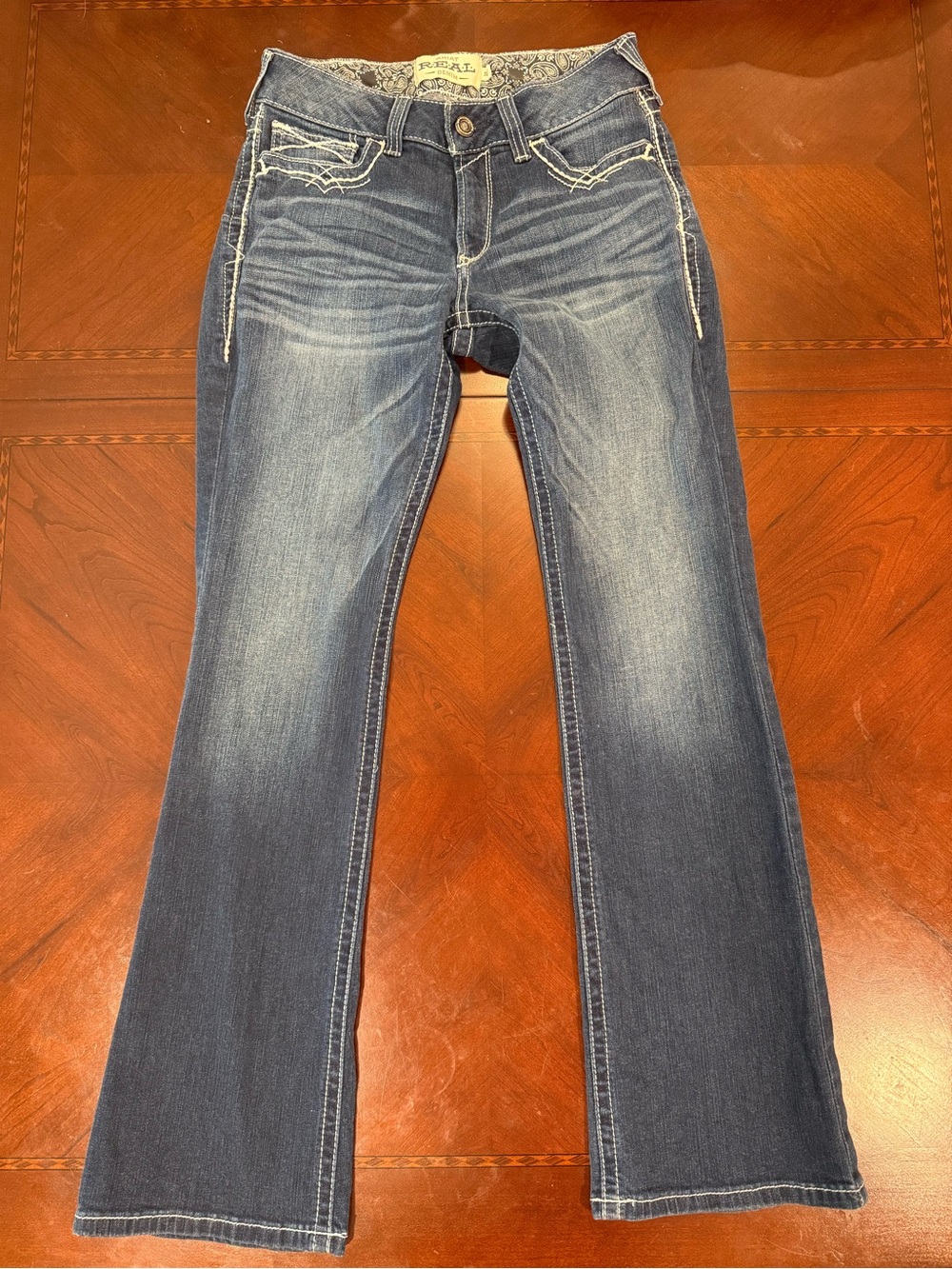 Ariat R.E.A.L Women’s Flared Jeans in Dark Blue Wash